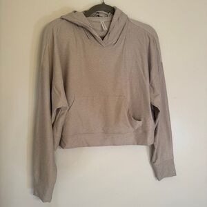 Fabletics Casual Beige Hoodie Top Size M